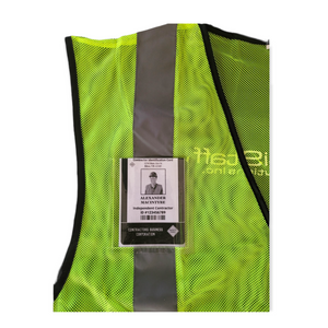 Class 2 Hi Vis Safety Vest w/ ID Pocket