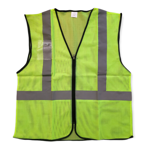 Class 2 Hi Vis Safety Vest w/ ID Pocket